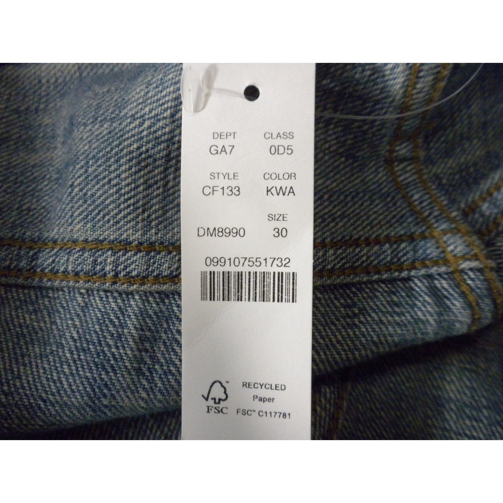 J Crew Jeans Womens 30 Blue Denim '84 Slouchy Button Fly Relaxed Straight NWT - Picture 7 of 15